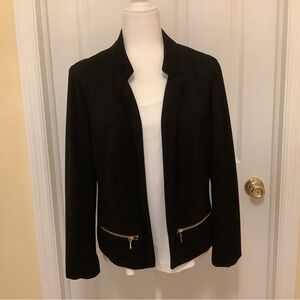 Chico’s Black blazer with zippered pockets